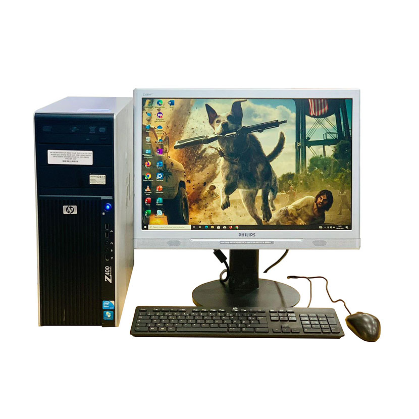 Vente de complet bureau d'occasion à Abidjan : HP Workstation Z220/Z400 · Intel Core i7/Xeon · CPU @ 2,67GHz · RAM 8Go HDD 500Go · GPU 1Go · Écran 24" · Garantie 3 mois