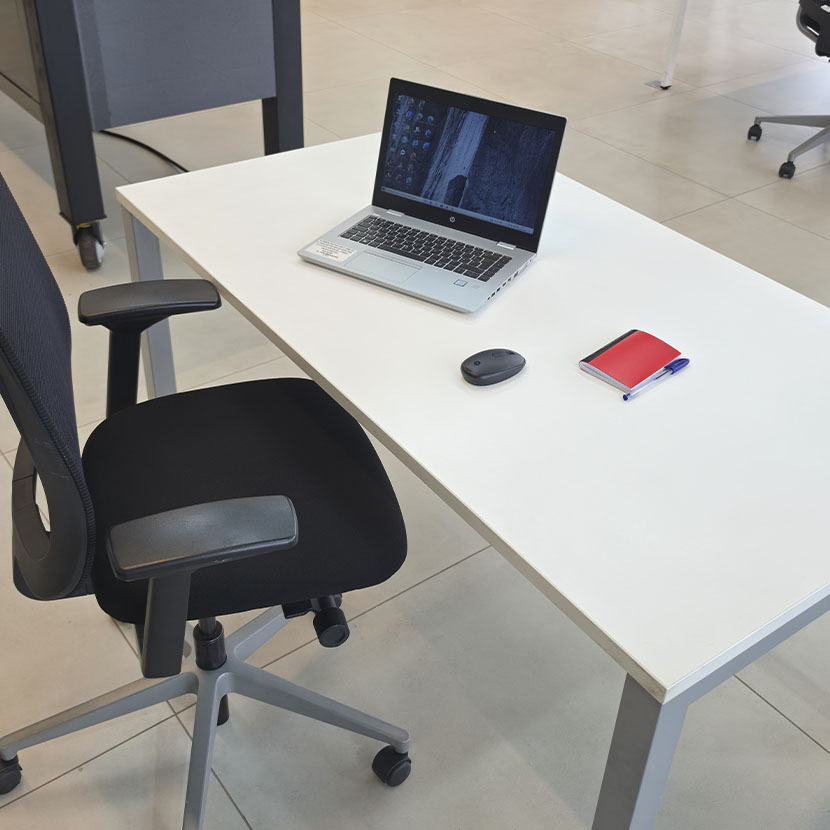 Bureau individuel Buronomic - Astro 140×80 fixe (Grade B) – Image 5