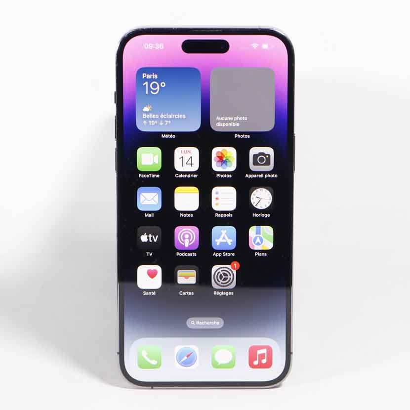 Vente de Téléphone portable d'occasion à Abidjan : Apple · iPhone 14 Pro Max · iOS 18 · Capacité : 8Gb/128Gb · connecteur USB Type-C · une nano SIM + eSIM *Garantie 6 mois