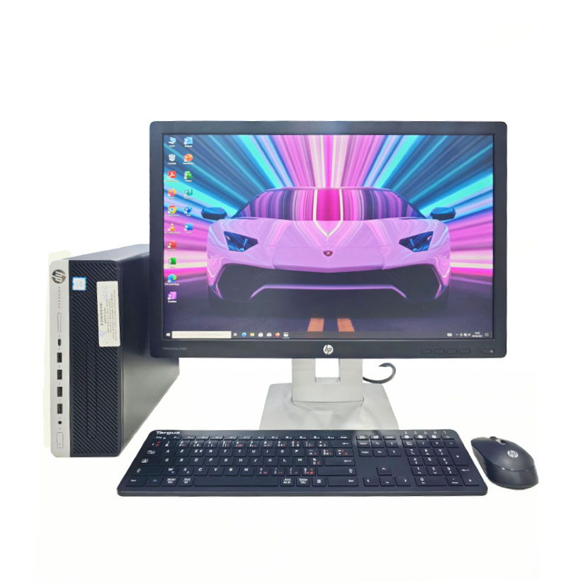 Vente de Complet bureau d'occasion HP ProDesk 600 G3 SFF · Core i5 (6ᵉ Gén) CPU @ 2.70GHz · Capacité : 8Go DDR4 / 256Go · Écran HP 24" *Garantie de 3 mois
