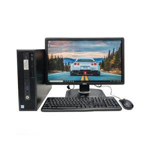 Complet HP ProDesk 600 G2 SFF Core i3 (6ᵉ Gén) - RAM 8Go DDR4 SSD 128Go + HDD 500Go + Écran Dell 23" LED