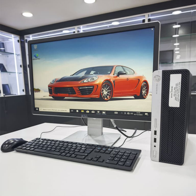 Complet Mini HP ProDesk 400 G4 Core i5 (6ᵉ Gén) - RAM 8Go DDR4 SSD 256Go + Écran Dell 23" LED – Image 3