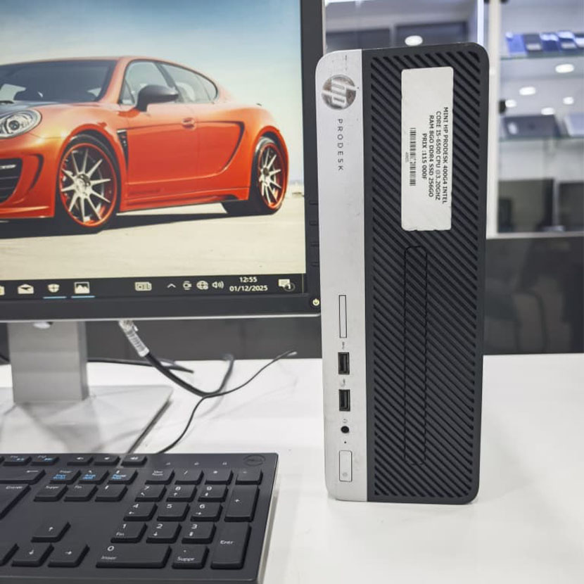 Complet Mini HP ProDesk 400 G4 Core i5 (6ᵉ Gén) - RAM 8Go DDR4 SSD 256Go + Écran Dell 23" LED – Image 4