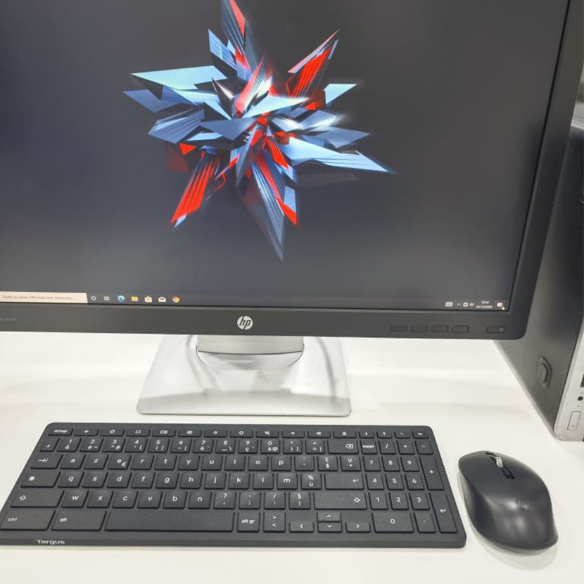 Complet Mini HP EliteDesk 600 G5 Core i5 (8ᵉ Gén) - RAM 16Go DDR4 SSD 256Go + HDD 1To avec un Écran HP 24" LED – Image 4