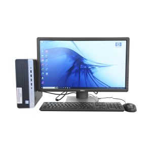 Vente de Complet bureau d'occasion Mini UC HP ProDesk 600 G3 · Core i3 6ᵉ Gén. CPU @ 3,70 GHz · Capacité : 8Go DDR4 / 500Go · Écran Dell 23" *Garantie de 6 mois