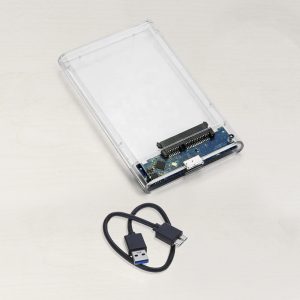 Boitier Disque Externe Sata 2.5" - USB 3.0 (Transparent)
