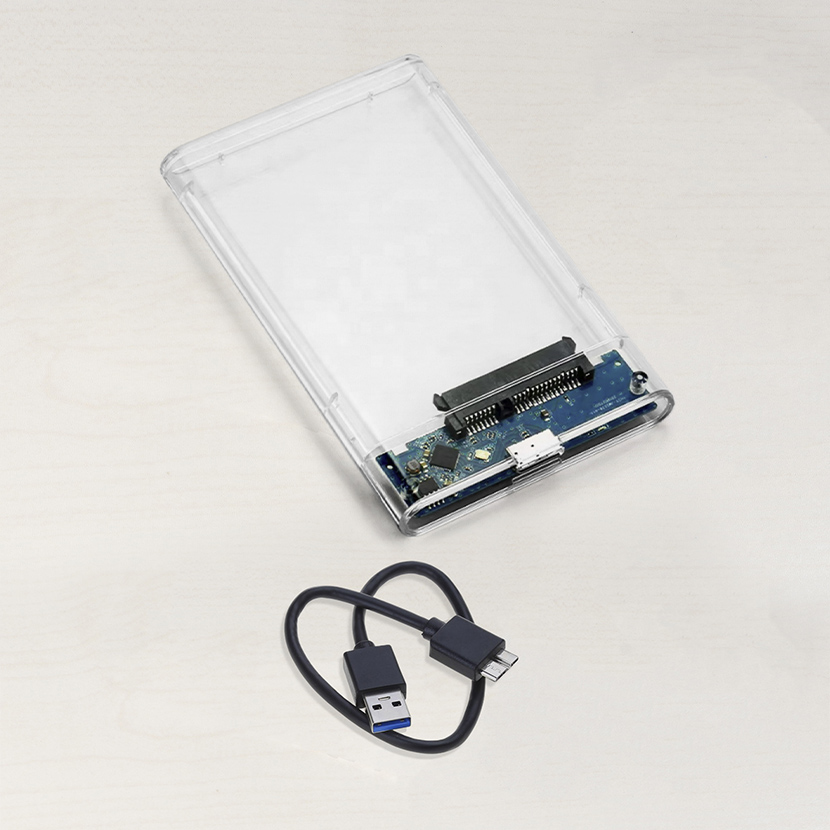 Boitier Disque Externe Sata 2.5" - USB 3.0 (Transparent) – Image 4