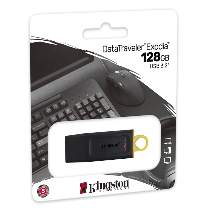 Clé USB 3.2 Kingston - DataTraveler Exodia 128Go