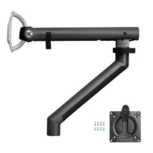 Vente de Bras articulé Flo Monitor Arm Noir pour 1 écran jusqu'à 34". Support VESA ergonomique, réglable en hauteur, inclinable et pivotant.