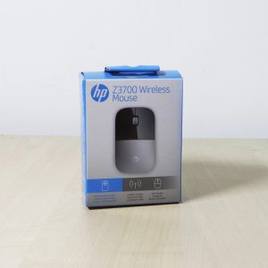 Vente de Souris sans fil HP Z3700 Argent avec connexion USB 2,4 GHz, capteur optique 1200 DPI, design ultra-fin et autonomie jusqu'à 16 mois.