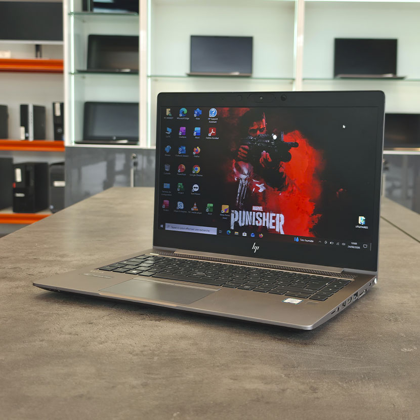PC HP ZBook 14u G6 Core i7 (8ᵉ Gen.) - RAM 24Go DDR4 SSD M2 512Go GPU 4Go DDR6 Écran 14" Full HD – Image 2