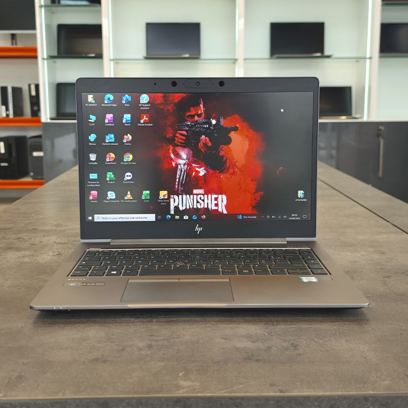 PC HP ZBook 14u G6 Core i7 (8ᵉ Gen.) - RAM 24Go DDR4 SSD M2 512Go GPU 4Go DDR6 Écran 14" Full HD
