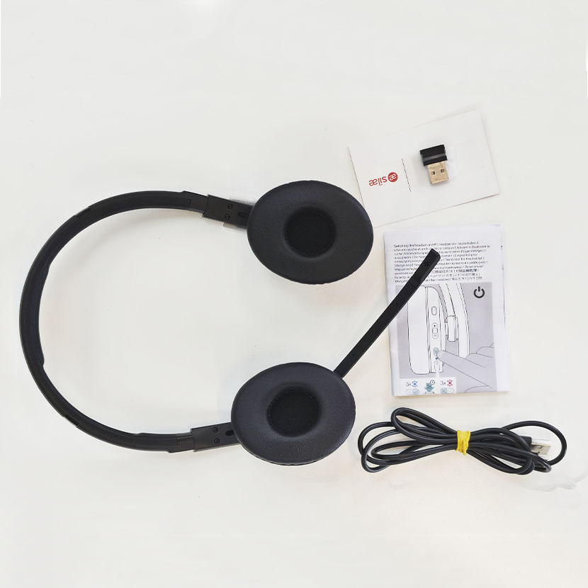 Micro-Casque Sans Fil Bluetooth Arceau - EPOS ADAPT 260 Stéréo + Dongle USB avec son sac – Image 6