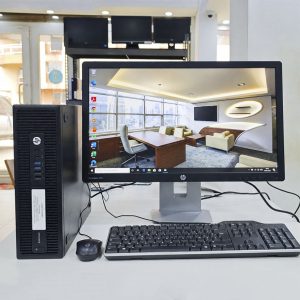 Complet HP Elitedesk 705 G3 AMD Pro A10 RAM 4Go DDR4 HDD 500Go Écran HP 24″ LED