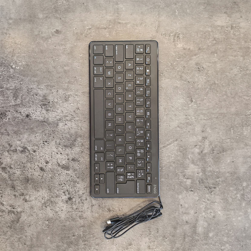 Mini clavier filaire - ZAGG Français (AZERTY) – Image 2