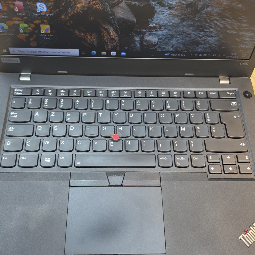 PC Lenovo ThinkPad L490 Core i5 (8ᵉ Gen.) - RAM 8Go DDR4 SSD 256Go Écran 14" Full HD (Grade B) – Image 3