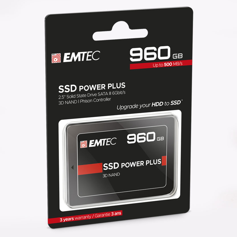 Disque Dur SSD 2.5 (Portable) - EMTEC 960Go Neuf