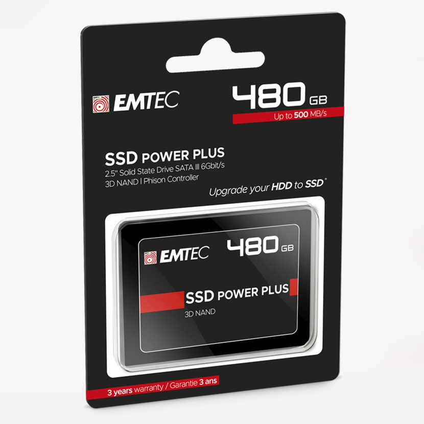 Disque Dur SSD 2.5 (Portable) - EMTEC 480Go Neuf
