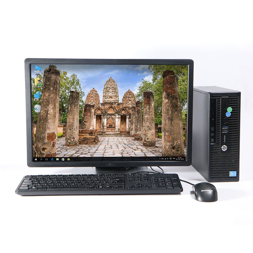 Complet HP ProDesk 400 G2.5 SFF Core i3 - RAM 4Go DDR3 HDD 500Go + Écran Dell 22"