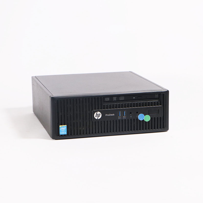 Vente de Unité Centrale d'occasion HP ProDesk 400 G2.5 SFF · Core i3 (4ᵉ Gén) CPU @ 3.70GHz · Capacité : 4Go DDR3 / 500Go *Garantie de 3 mois