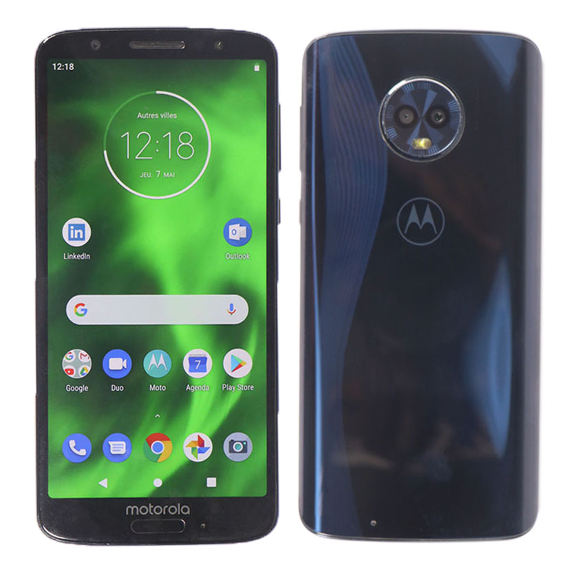 Téléphone Portable Motorola Moto g6 Android 9 - RAM 3Go Capacité 32Go avec Empreinte digitale