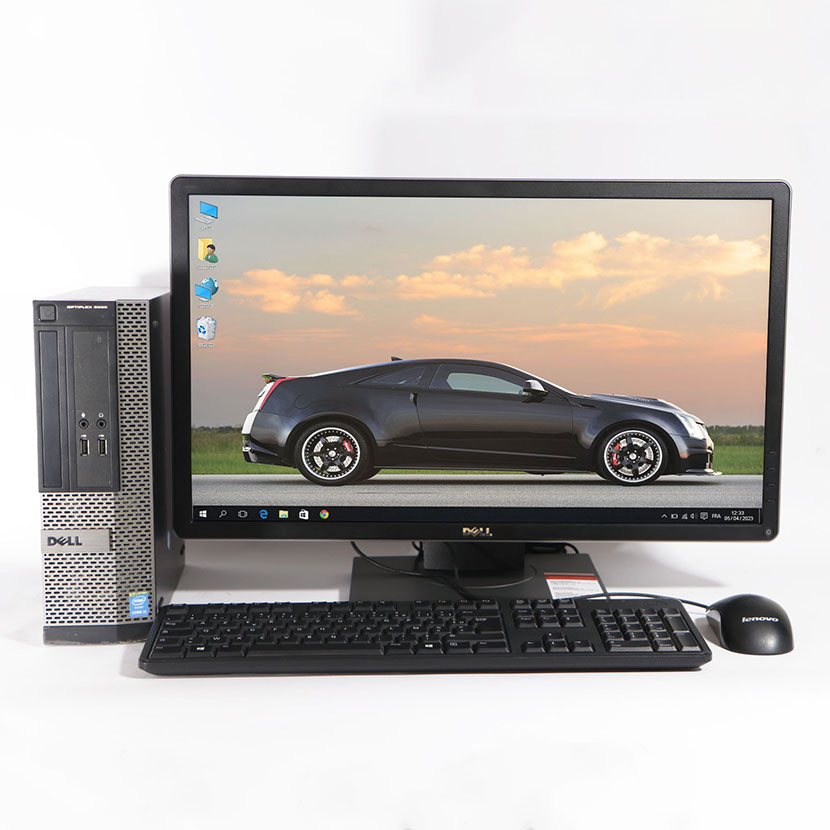 Complet Mini UC Dell Optiplex 3020 SFF Intel Core i3-4160 (4th Gén) - RAM 8 Go HDD 500Go + Écran Dell 24"