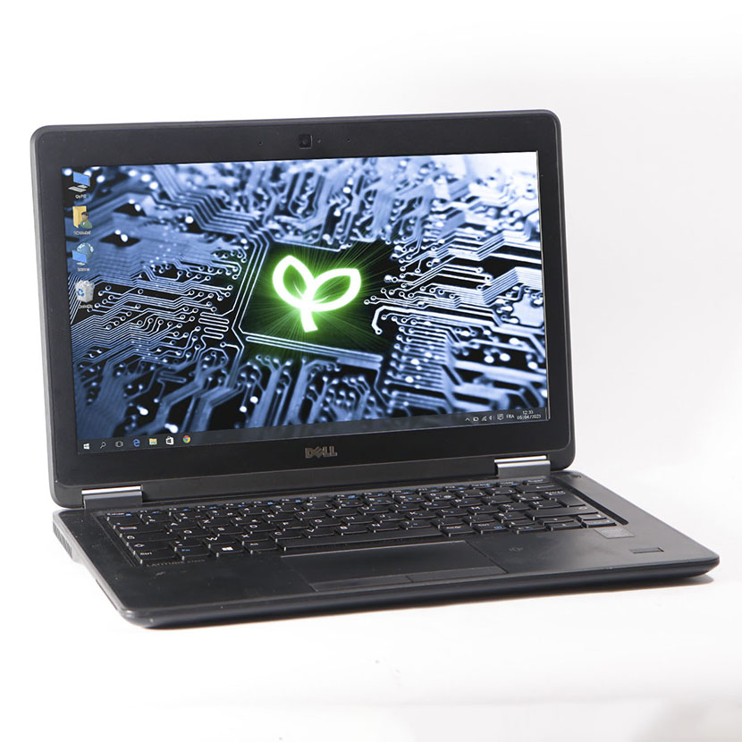 PC DELL LATITUDE E7250 INTEL CORE I5-5300U CPU @ 2,30GHZ RAM 4GO DDR3 SSD 256GO 12,5P CLAVIER RÉTROÉCLAIRÉ (65W BOUT ROND)