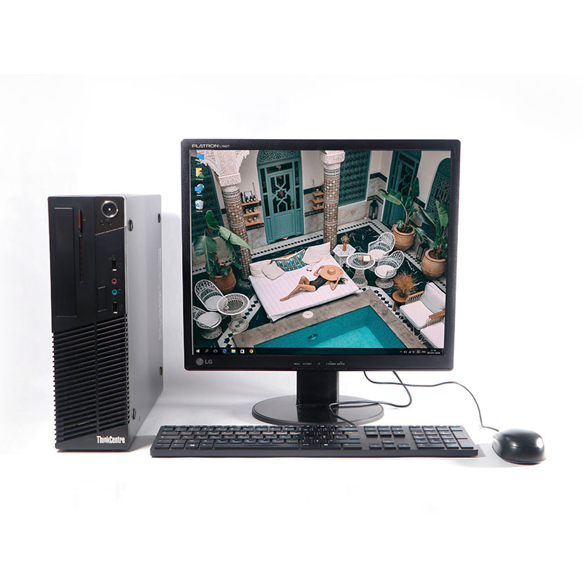 Complet Lenovo M73 SFF Celeron - RAM 6Go DDR3 SSD 128Go + Écran LG 17/19"