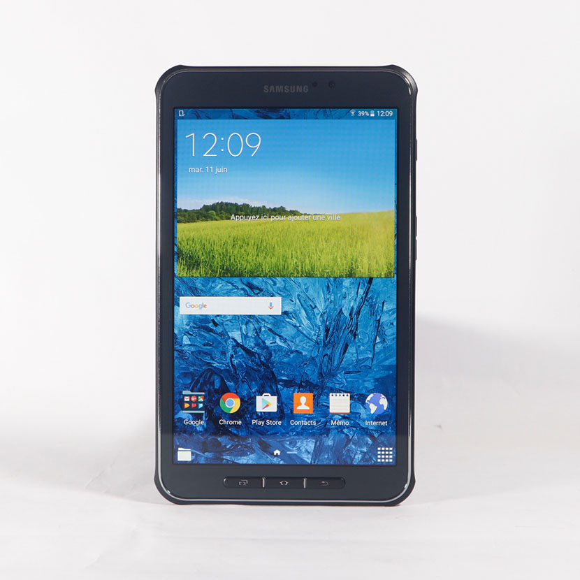 Téléphone Tablette Samsung Galaxy active d'occasion RAM : 1,5 Go Stockage : 16 Go Appareil photo principal : 3,1 Mpx et frontal : 1,2 Mpx