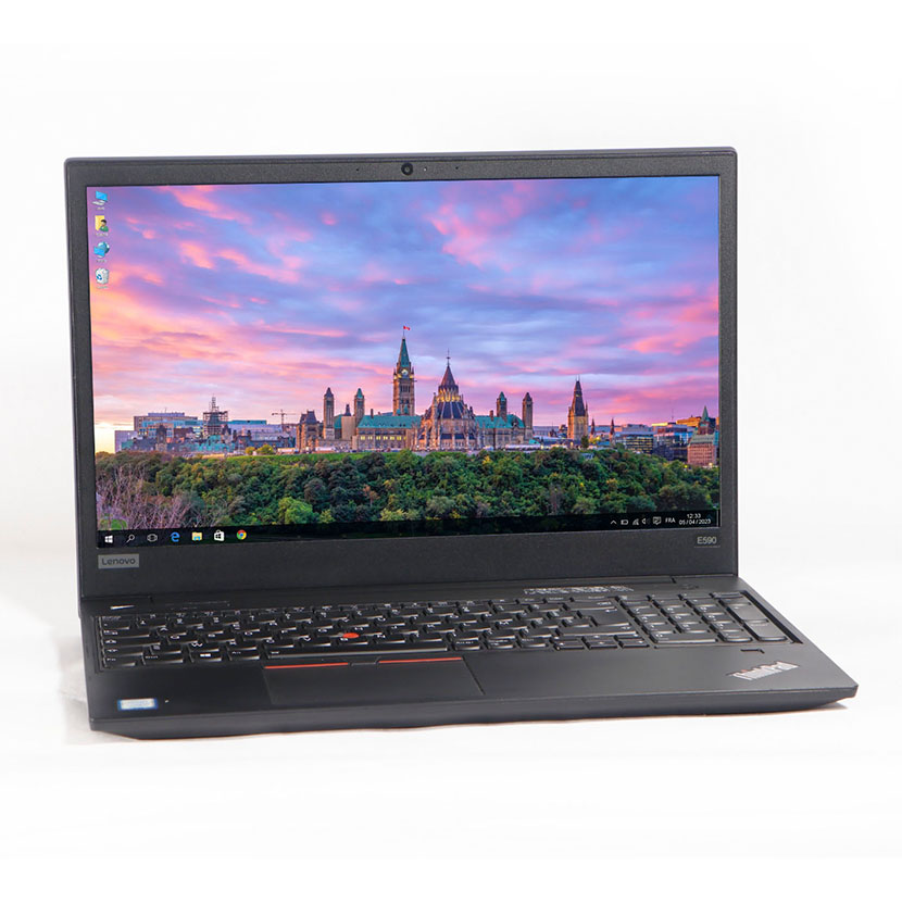 Vente d'ordinateur portable d'occasion à Abidjan : Lenovo ThinkPad E590 Intel Core i7 (8th Gén) CPU @ 1,80 GHz - RAM 16Go DDR4 - SSD M2 256Go - Écran 15,6" Full HD/Empreinte digitale