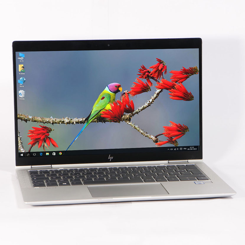 PC occasion HP EliteBook X360 1030 G4 · Core i5-8265U CPU @1.60GHz · RAM 16Go DDR4 SSD M2 512Go · Écran 14" · Tactile / Rotation à 360° · Garantie 6 mois