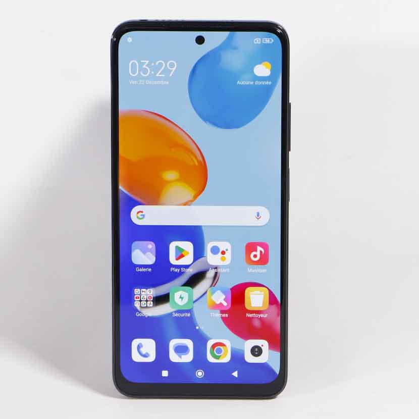 Téléphone portable d'occasion à Abidjan : Redmi Note 11 · Android 13 · Capacité : 4Gb/64Gb · connecteur USB-C · 2 nano SIM + microSD * Garantie 1 mois