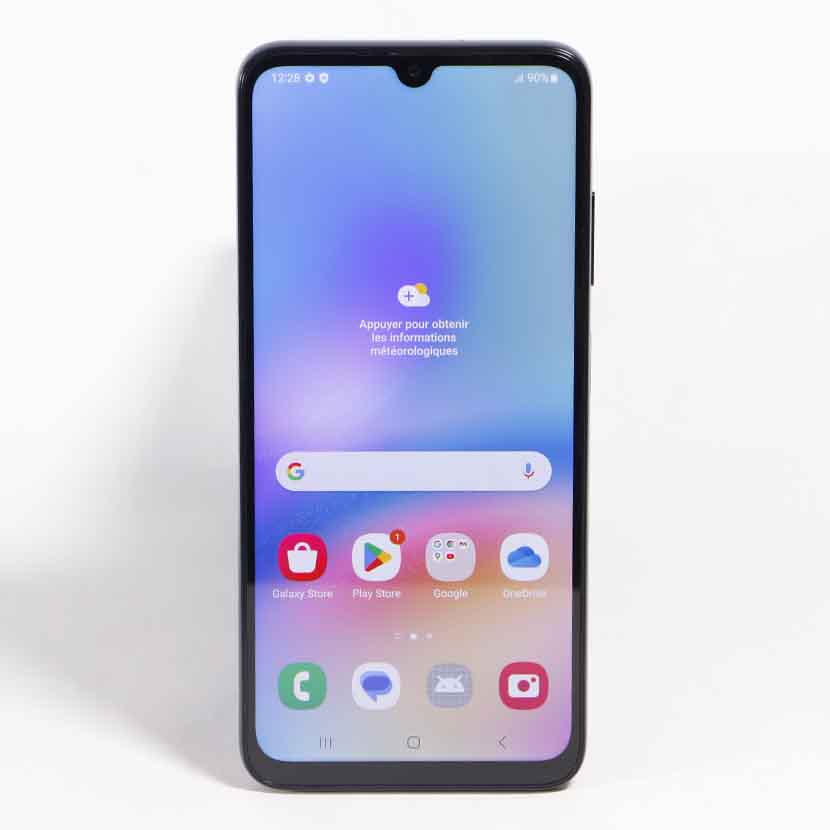 Vente de Téléphone portable Samsung Galaxy A05 4G d'occasion · Écran OLED 6.7" · Capacité : 4Go/64Go · Dual SIM (Nano SIM) · *Garantie 1 mois