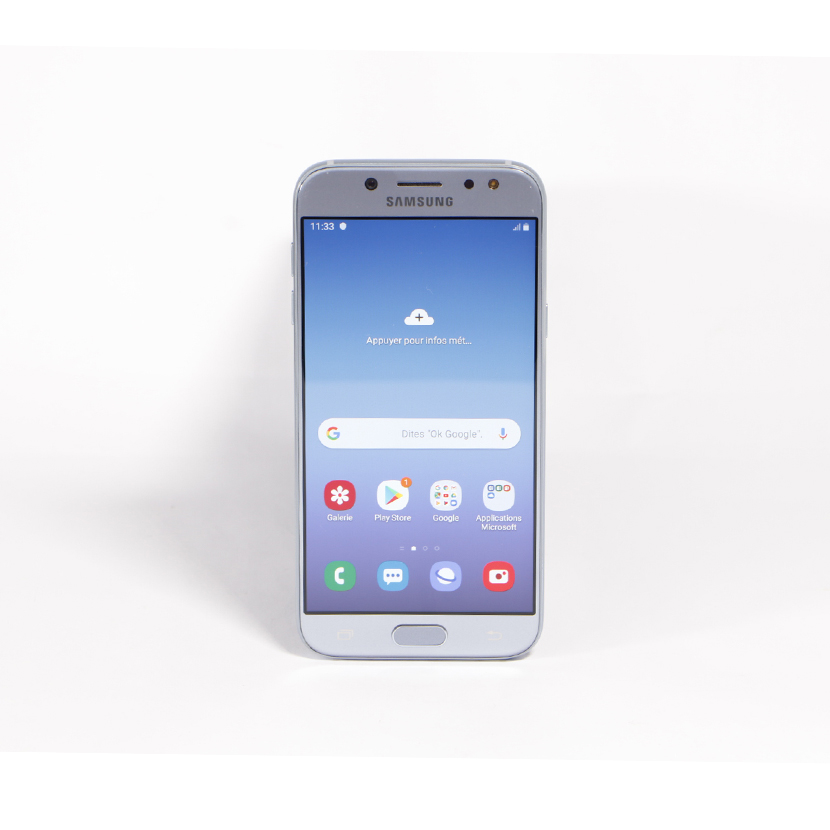 Vente de Téléphone portable Samsung galaxy J5 d'occasion RAM : 2 Go Stockage : 16Go Appareil photo principal : 13 Mpx et frontal : 5 Mpx Compatibilité double SIM : Oui ( Micro SIM) Compatible a la 4G